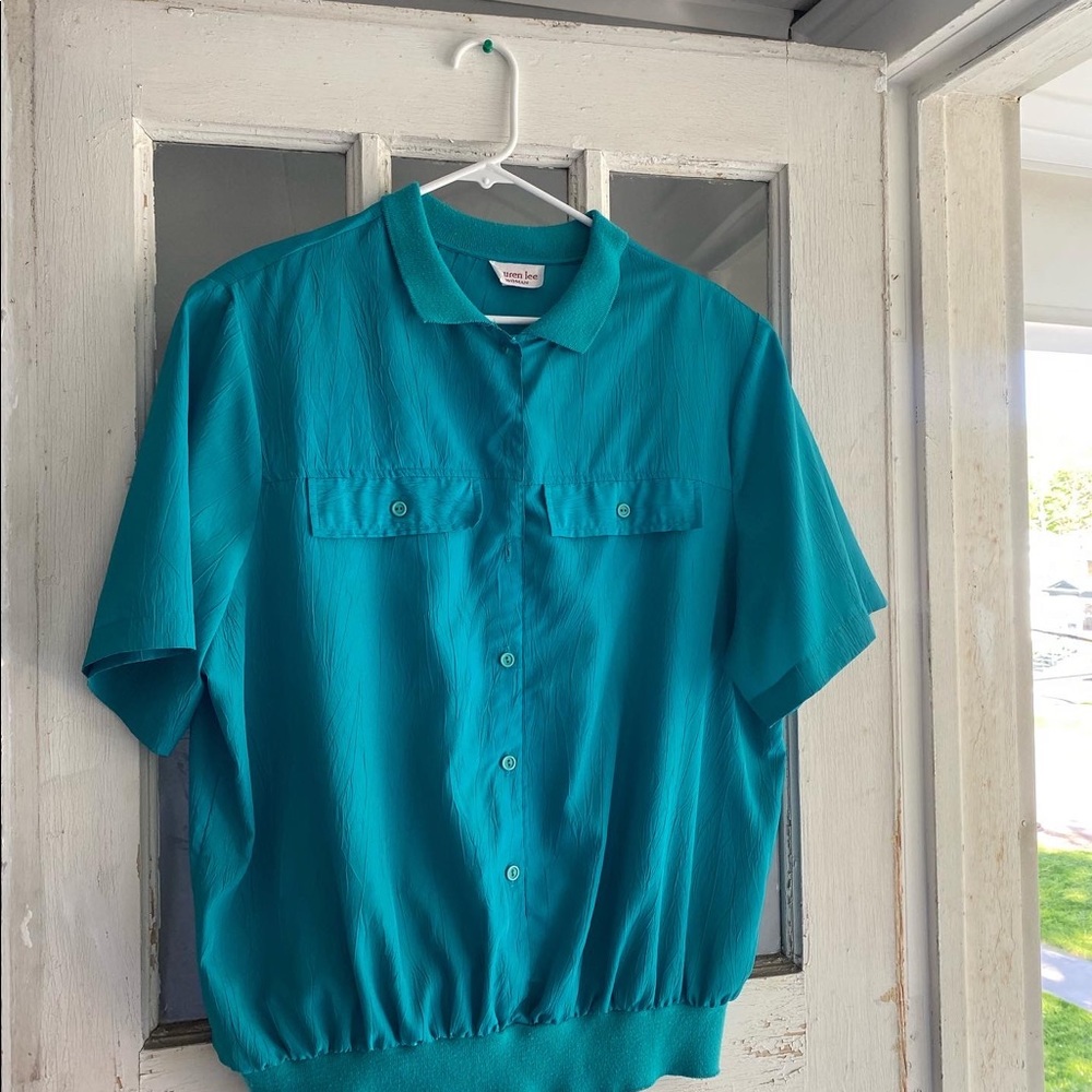 Teal pullover